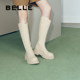 Bailu same model Belle small V boots elastic boots plus velvet winter thick-soled knight boots women's boots A1V1DDG3 pre
