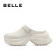 Belle women's shoes thick sole hole shoes for women's new style can be worn outside and heightened toe outside and half slippers B1897BH4
