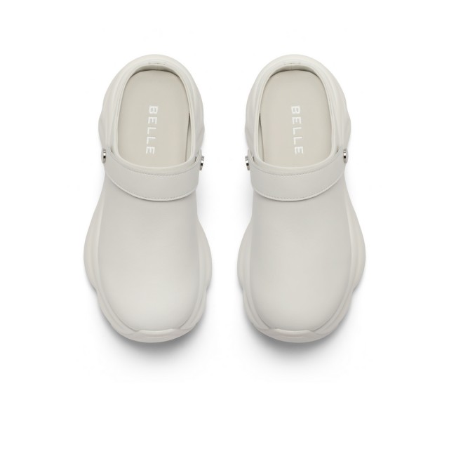 Belle women's shoes thick sole hole shoes for women's new style can be worn outside and heightened toe outside and half slippers B1897BH4