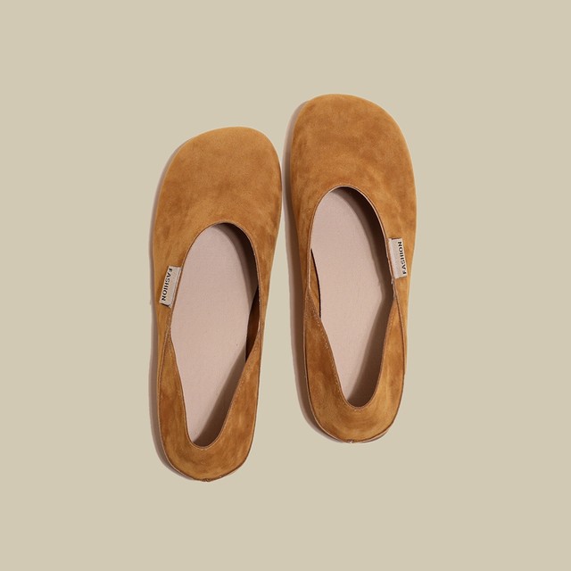 Single shoes for women 2025 spring and autumn new flat sole versatile one-foot lazy half slippers two-wear grandma shoes bean shoes