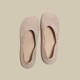 Single shoes for women 2025 spring and autumn new flat sole versatile one-foot lazy half slippers two-wear grandma shoes bean shoes