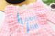 Children's swimsuit girl Korean girl split long -sleeved beach sunscreen princess skirt girl cute powder suit
