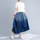 Xiaofei's home ~ Denim skirt spring and summer new style slim mid-length skirt temperament versatile wash water big sway skirt
