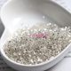 New silver filled gold and silver square hole round rice beads handmade diy bracelet necklace hairpin step shake jewelry accessories material