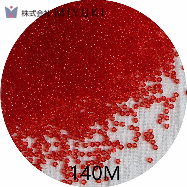 MIYUKI imported Japanese Miyuki 1.5mm transparent glass rice beads handmade DIY hairpin embroidered bracelet material