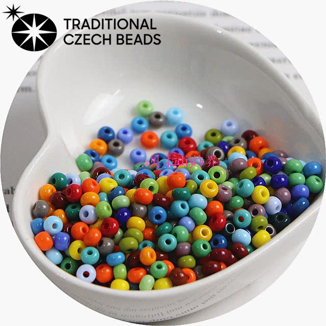 
New Czech Presorsha 4mm oil painting solid color porcelain beads handmade DIY beaded glass rice bead bracelet accessories