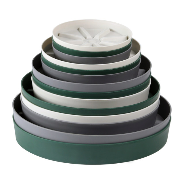 Plastic orchid pot root control base tray gardening potted plant base tray household resin base flower tray breathable water tray