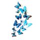 Photography Art Creative Makeup Blue Butterfly Facial Accessories Face Stickers Selfie Photo Props Stage Makeup Stickers
