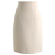 2025 Korean version of the new fashion high waist hip skirt spring and summer slimming solid color OL professional versatile mid-length skirt