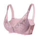 Lace sexy thin underwear front buckle no steel circle large -size bras, gathered and integrated beauty vest fat mm bra
