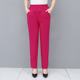 Mom's nine-point pants women's summer thin middle-aged pants women's high-waisted loose summer straight pants middle-aged women's pants