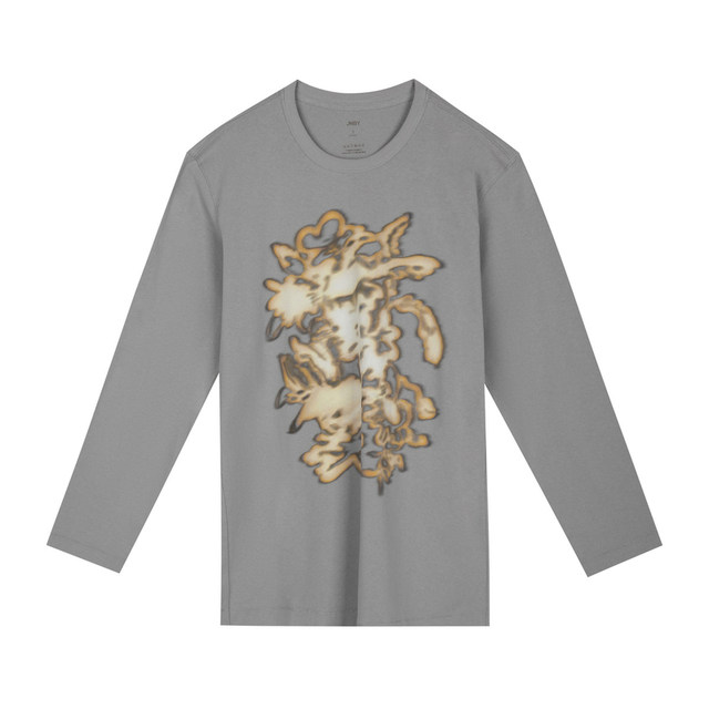 JNBY/Jiangnan Buddy Autumn Long Sleeve T-shirt Women's Printed Round Neck Loose Soft Commuter Top 5N9110560
