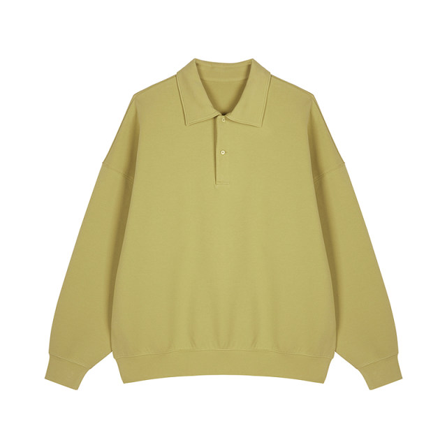 JNBY/Jiangnan Buyi Spring Comfortable Sweatshirt POLO Collar Loose Pullover Top Cotton Air Layer Simple Commuter