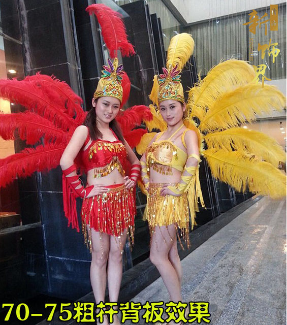 DIY jewelry imported ostrich feathers multicolor wedding feathers road banquet table flower jewelry performance props feathers