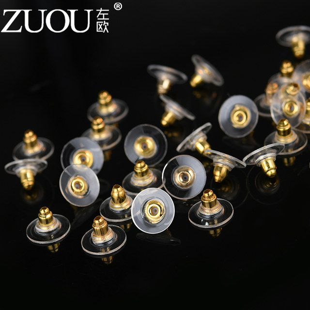 Ear blocked earrings Cast -stop silicone buckle large flying saucer earmake hat earphone Earrings accessories earrings flying tray
