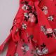 Spring and summer new European and American women's stand-up collar sleeveless fashion printed shirt Single-breasted temperament cardigan shirt A16