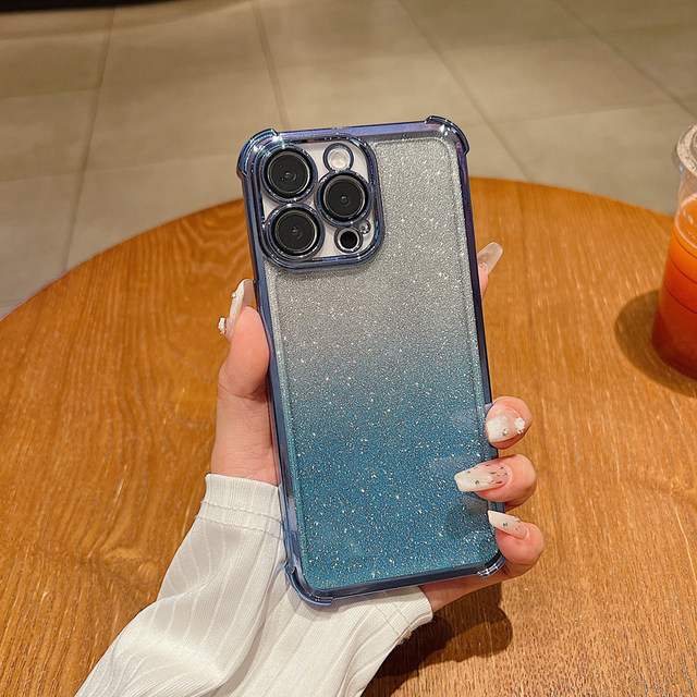 
Suitable for Huawei Nova14 eye protection glitter electroplated shell Honor 400 airbag enjoy 80 comes with lens film soft Mate70pro protective case