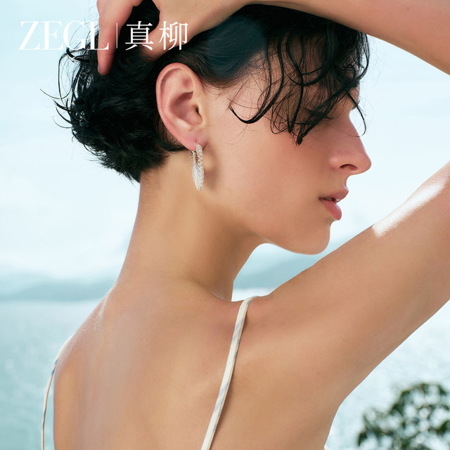 ZEGL Zhenliu Heart Holiday Earrings Women's Exaggerated Earrings Niche Unique Earrings High-end Large Earrings New Hot Style