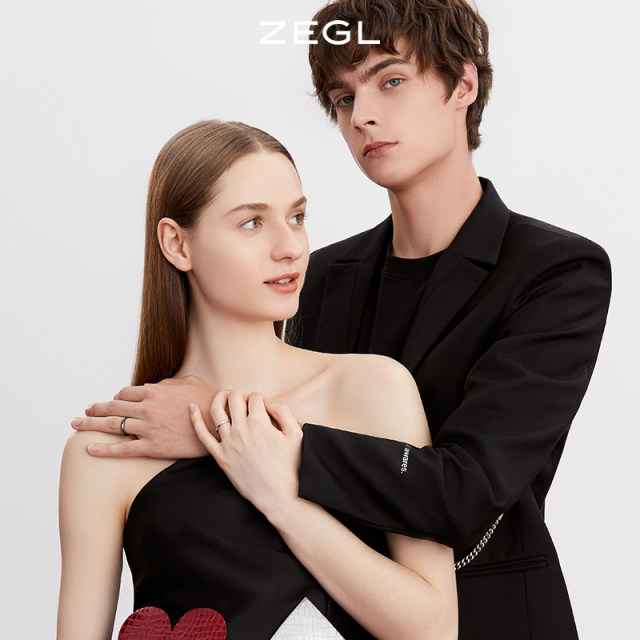 ZEGL designer Mobius ring couple ring couple ring female niche design Chinese Valentine's Day gift for boyfriend
