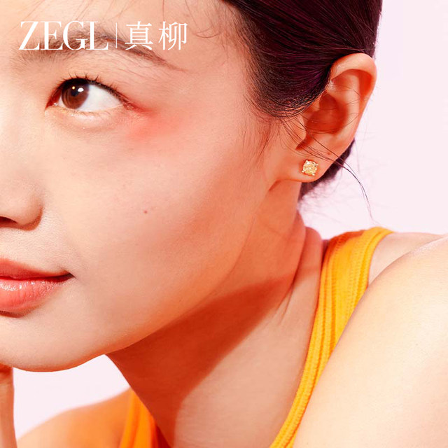 ZEGL color dopamine earrings for women with multiple ear piercings new popular earrings high-end temperament atmospheric niche earrings