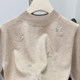 Mom's winter fashionable knitted tops, fashionable bottoming shirts, middle-aged and elderly women's autumn and winter sweaters, middle-aged tops and small shirts