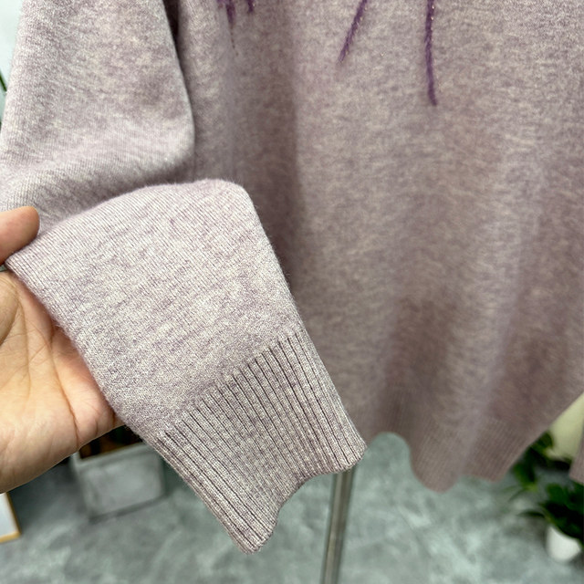 Mom's winter clothes, fashionable plus velvet thickened half-high neck base shirt, integrated velvet middle-aged and elderly mother-in-law warm sweater