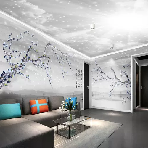 中式壁纸梅 新人首单立减十元 22年2月 淘宝海外