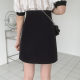 Boiled skirt female A -character skirt hip -step skirt, fat mm wild work black anti -walking suit professional skirt short skirt

