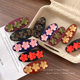 Cute colorful flower hair clip for women 2025 new high-end side forehead bangs hair clip hair clip exquisite hair accessories