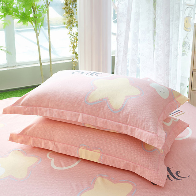 All -cotton pillow set in autumn and winter one pair of 100 cotton student dormitory single -player 48x74 pillow core inner bile sleeve