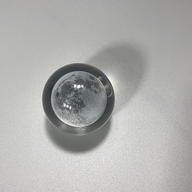Milky Way Moon Crystal Ball Tabletop Ornament Ornament Healing Small Object Glass Ball Birthday Gift for Girls