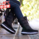 Warm Northeastern snow boots for women, anti-slip, large size cotton shoes, anti-cold winter, thickened waterproof women's white boots, winter