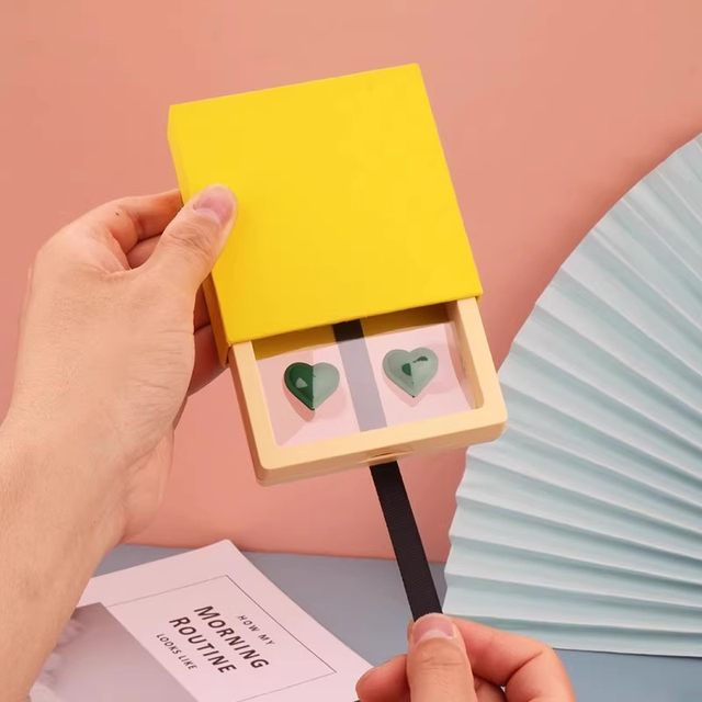 Anti-oxidation pe film box suspended box pull-out jewelry box necklace earring jewelry drawer box packaging box