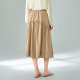 Sweet lady high waist skirt for women mid-length MOFAN 2025 summer new black slim A-line skirt