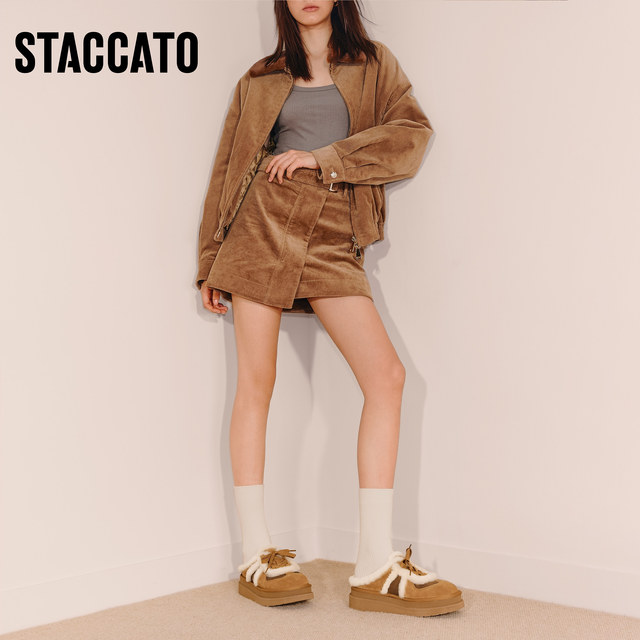 Scatto 2025 new winter retro furry shoes plus velvet warm thick-soled Birkenstock shoes for women EIY10DH5