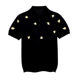 Unique little bee embroidered lapel slim t-shirt polo shirt men's new summer ice silk sweater men's short sleeves