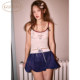 Gukoo/fruit shell suspender women's inner wear summer hellokitty co-branded new model with chest pad bumper women's vest
