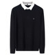 Fake two-piece sweater for men in autumn and winter, men's customized work inner layer, men's sweater top with shirt collar