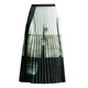 Printed pleated skirt A-line skirt 2025 spring and summer high waist stylish mid-length large hem skirt Chinese style horse-face skirt
