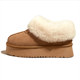 Thick-soled fur integrated snow boots for women winter plus velvet cotton shoes 2025 new slip-on wool bread shoes