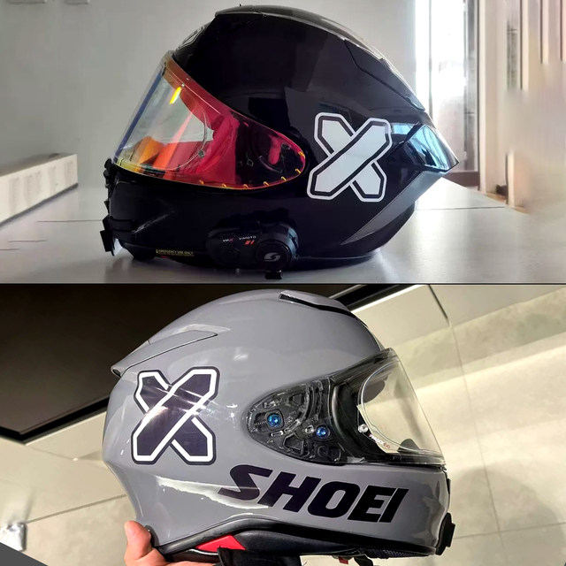 Suitable for motorcycle helmet X symbol reflective sticker SHOEI x14 x15 z7 z8 AGV decal pull pattern