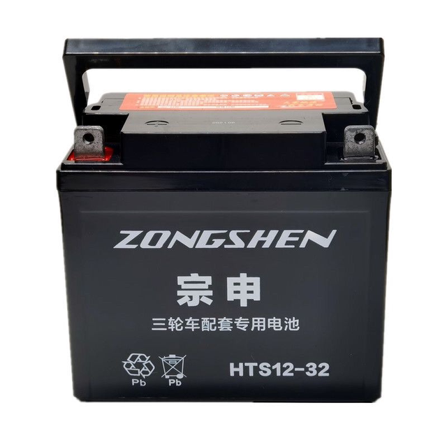 Original 12V32A three-wheeled motorcycle battery Zongshen Futian Loncin gasoline tricycle maintenance-free starting battery