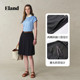 
Eland Clothes Skirt Women's Double Waist Loops With Lined Pleated Mid Skirt 25 New Summer Style