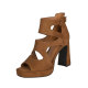 Waterproof thick-heeled high-heeled shoes for women 2025 summer new style hollow thick-soled temperament shoes fish mouth fashion sandals