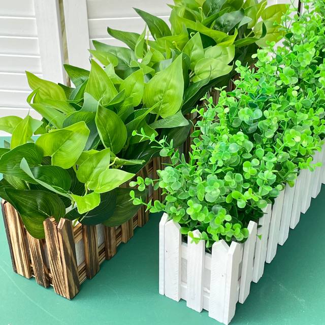 Simulated plants, green ivy, fake flowers and plants, plastic bouquets, fence ornaments, art set, decorations, living room and home decoration parts