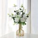 INS wind peony fake flower simulation flower living room dining table decoration of Yogali decorative flower art ornaments home accessories
