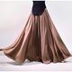Mori women's popular large size cotton long skirt pure cotton half -body mopping skirt wild mid -length high -waisted umbrella skirt
