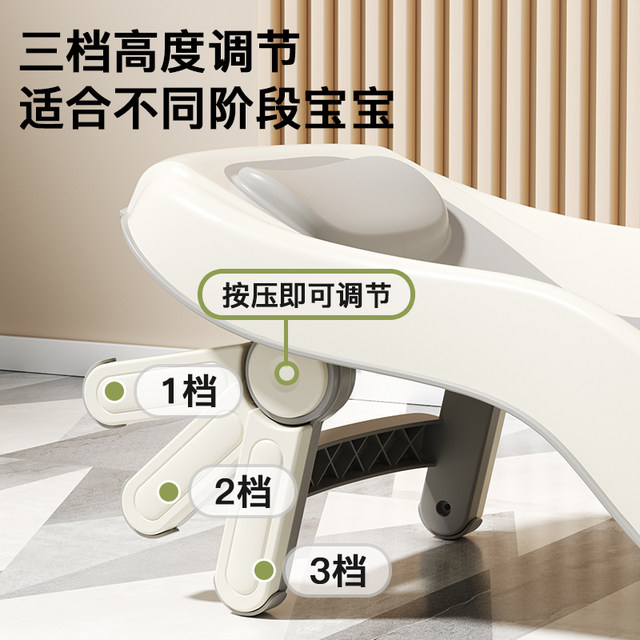 IUU Baby Basin Basin Babies Large bath barrel folding sitting sitting and sitting bath rack household freshman children's supplies
