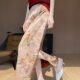 Drooping printed skirt for women in summer new high-waisted slim hip skirt small satin mid-length A-line skirt