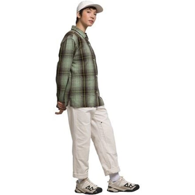 THE NORTH FACE/North Women's Long Sleeve Shirt Plaid Business Casual Commuter Top Spring and Summer Authentic
